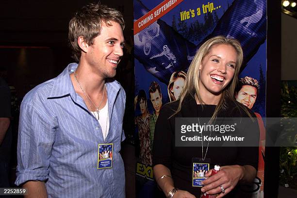 Actors Ryan Browning and Cassidy Rae at the premiere of "Extreme Days" at The Bridge Theater in Los Angeles, Ca. 9/24/01. Photo by Kevin Winter/Getty...