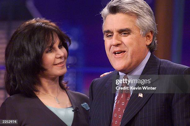Mavis Leno on "The Tonight Show with Jay Leno" at the NBC Studios in Los Angeles, Ca. October 3, 2001. Photo by Kevin Winter/Getty Images.