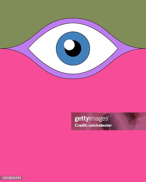 human eye poster design - iris stock illustrations