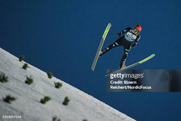 Karl Geiger of Germany competes during the FIS World Cup Ski Jumping Four Hills Tournament Men Oberstdorf Qualification - Individual HS137 on...