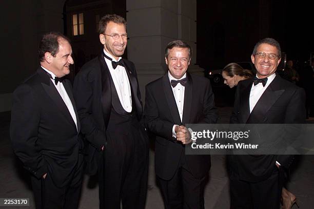 Pierre Lascure, Edgar Bronfman, Jr., Jean-Marie Messier and Ron Meyer at City of Hope's "Spirit of Life" dinner gala honoring Edgar Bronfman, Jr.,...