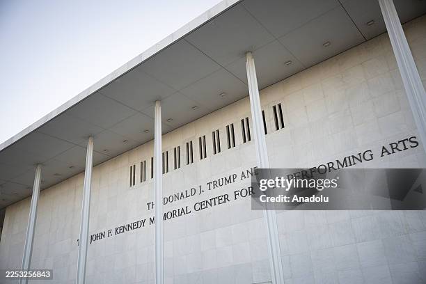 View of the John F. Kennedy Center for the Performing Arts which was recently renamed the âThe Donald J. Trump and John F. Kennedy Memorial Center...