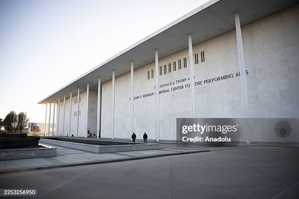 View of the John F. Kennedy Center for the Performing Arts which was recently renamed the âThe Donald J. Trump and John F. Kennedy Memorial Center...
