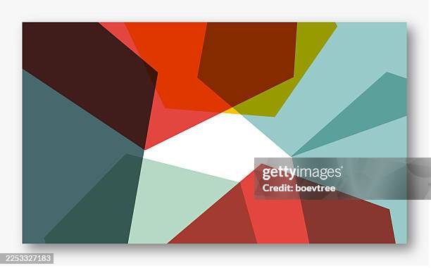 geometric minimalism template background - color block stock illustrations