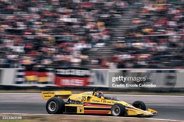 Hans Heyer from Germany driving the ATS Racing Team Penske PC4 Ford Cosworth DFV during the Formula One German Grand Prix on 31st July 1977 at the...