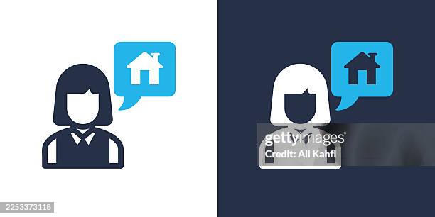 property agent glyph solid icon. solid icon that can be applied anywhere, simple, pixel perfect and modern style. - empty elevator stock illustrations