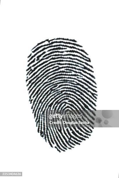 fingerprint image - responsabilidad policial fotografías e imágenes de stock