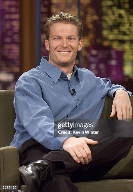 Driver Dale Earnhardt Jr. On "The Tonight Show with Jay Leno" at the NBC Studios in Los Angeles, Ca. Monday, October 2001. Photo by Kevin...