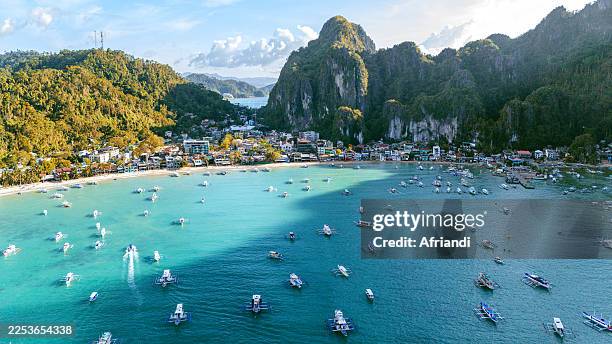 el nido, palawan, philippines - filippino foto e immagini stock