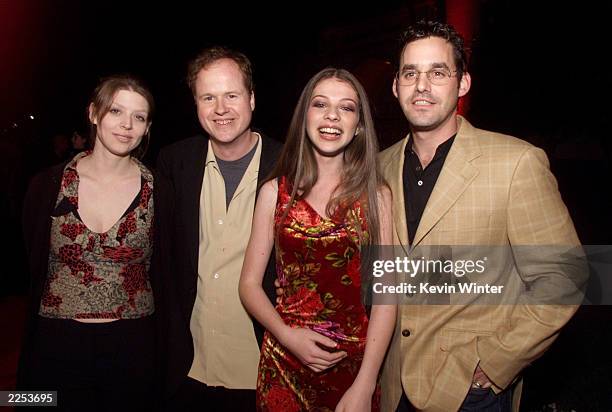 Amber Benson, Joss Whedon, Michelle Trachtenberg and Nicholas Brendon at a screening of "Once More With Feeling", the musical episode of "Buffy, The...