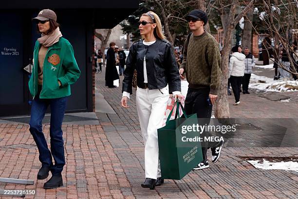 Bella Hadid is seen out and about on January 1, 2026 in Aspen, Colorado.