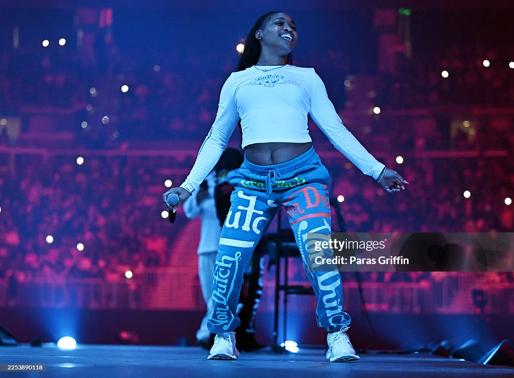 Bunnab Female Rapper Rapper BunnaB performs during night 1 of the Redemption Experience ...