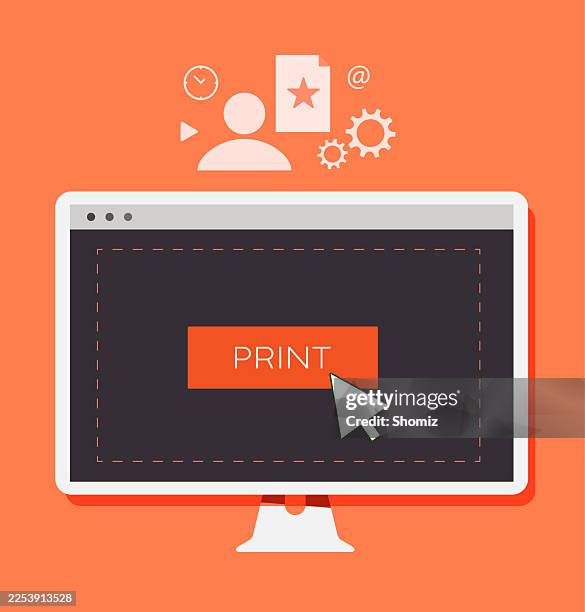 printing service - printer printing stock illustrations