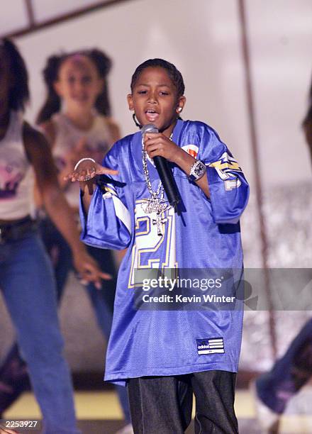 Rap artist Lil' Romeo performs on ABC Family's FRONT ROW CENTER at the Wadsworth Theatre, Los Angeles, CA., Nov. 10, 2001. FRONT ROW CENTER airs...