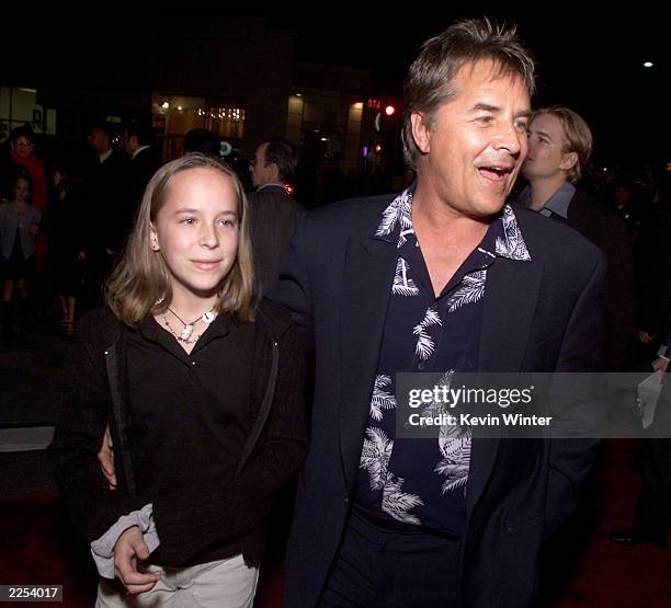 Don Johnson and daughter Dakota at the premiere of "Harry Potter and the Sorcerer's Stone" in Los Angeles, Ca. Wednesday, November 14, 2001. Photo by...