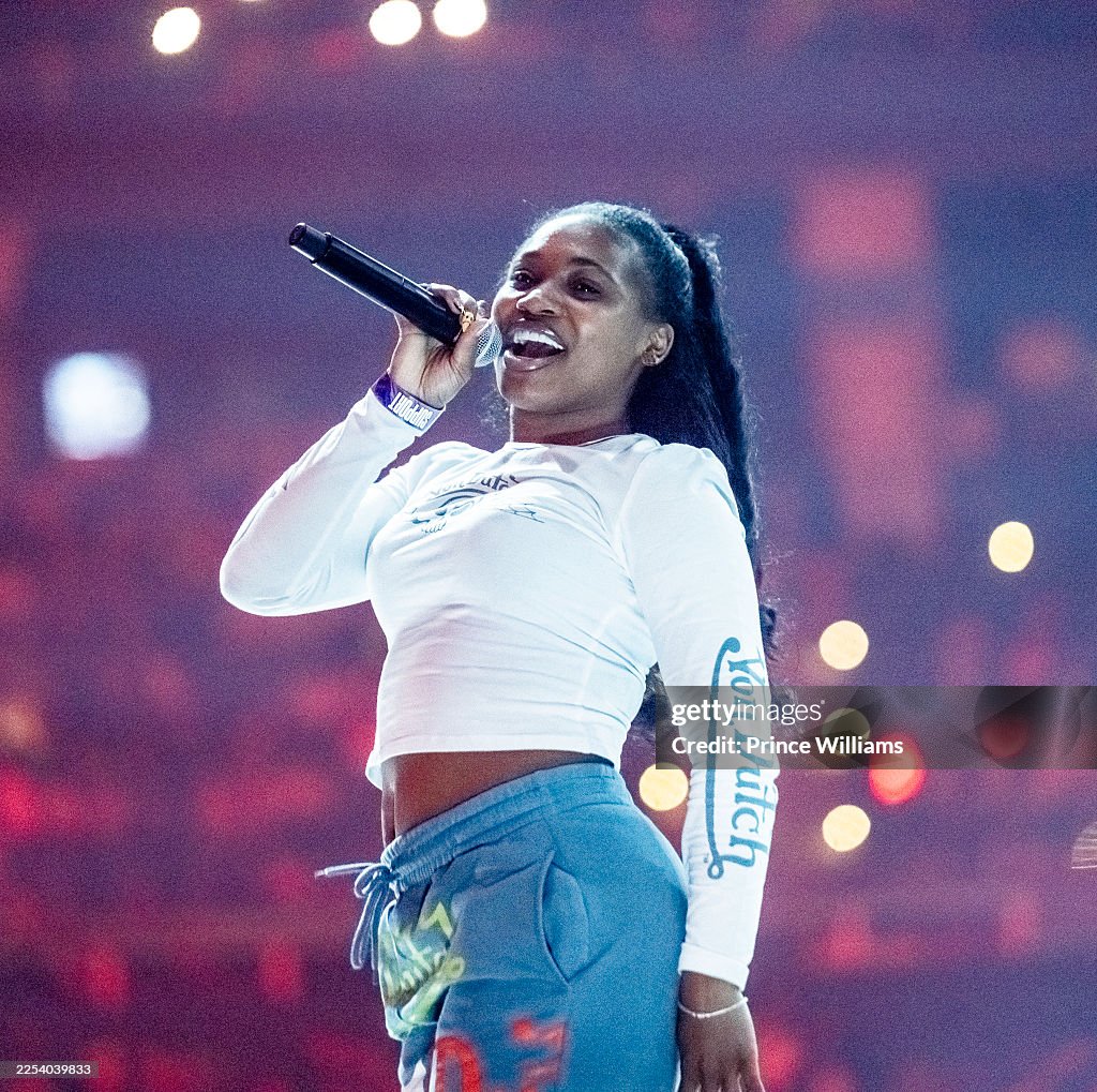 Bunnab Female Rapper Rapper BunnaB performs during The Redemption Experience Tour at State ...