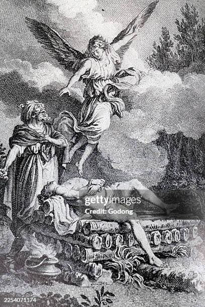 Bible. Old Testament. Abraham offering up Isaac.