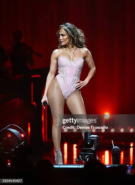 Jennifer Lopez performs during the debut of her Las Vegas residency at The Colosseum at Caesars Palace on December 30, 2025 in Las Vegas, Nevada.