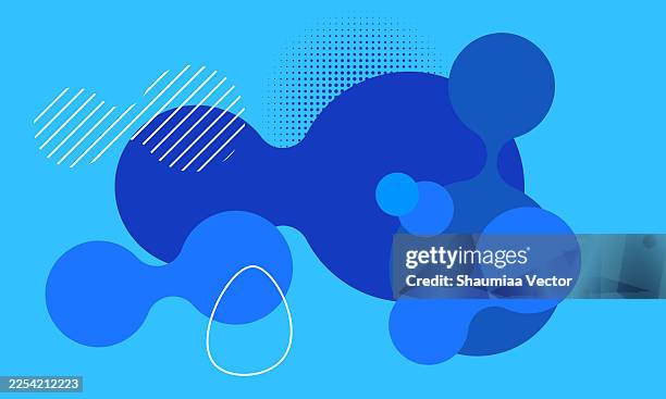 blue liquid blob organic abstract background with milk drop splashing water spray, modern flat design vector illustration of flowing yogurt and cream cheese waves for sale banner, web banner, advertisement, poster, and packaging - oozing cheese stock illustrations