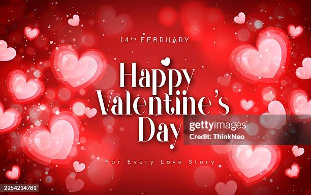 abstract hearts glow valentine's day love pattern background - tinder background stock illustrations