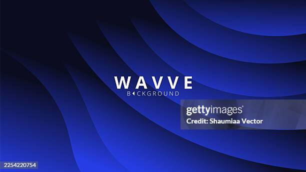 modern dark blue gradient wave abstract background design. abstract curve layered gradient fluid vector background design wallpaper template with dynamic color, waves, and blend. - computer screen background stock illustrations