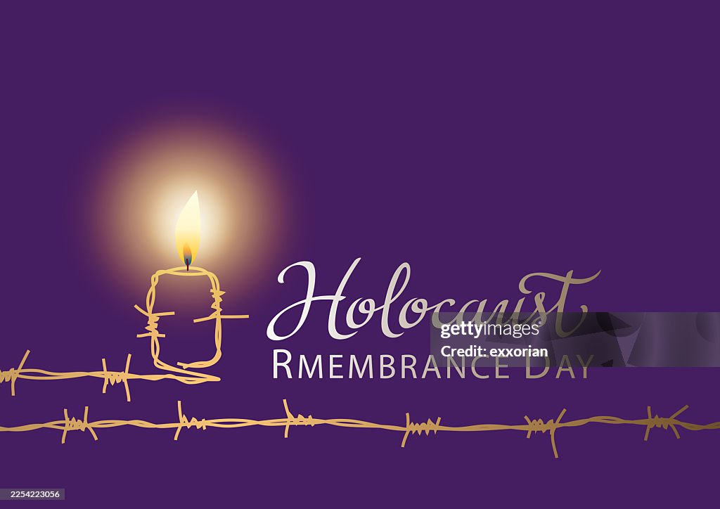 Holocaust Candle Bared Wire Igniting