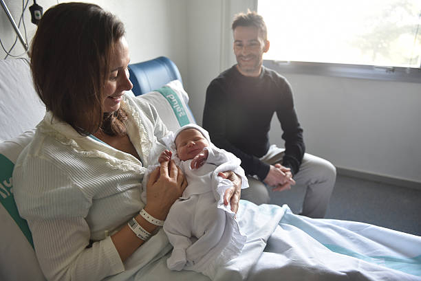 Cristina Gustau and Carlos Cortina pose with their daughter Elena Cortina Gistau, who was the first baby born in 2026 in Spain, at the Hospital de Cristina Gustau and Carlos Cortina pose with their daughter Elena Cortina Gistau, who was the first baby born in 2026 in Spain, at the Hospital de