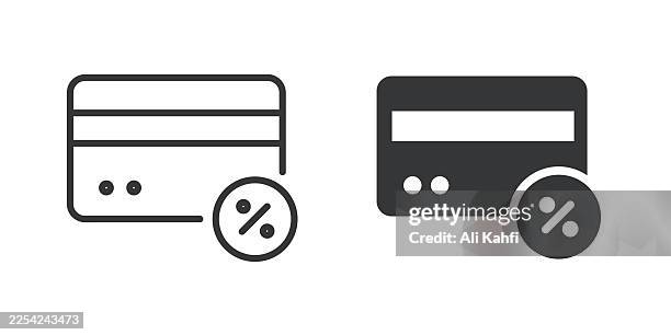 credit card thin line and glyph solid icon. editable stroke and perfect pixel isolated on transparent background - using debit card stock illustrations