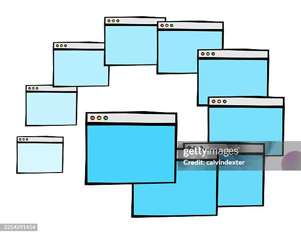 Multiple Browser Cartoon 353 Bug Cartoon Page Stock Photos, High-Res Pictures, and Images ...