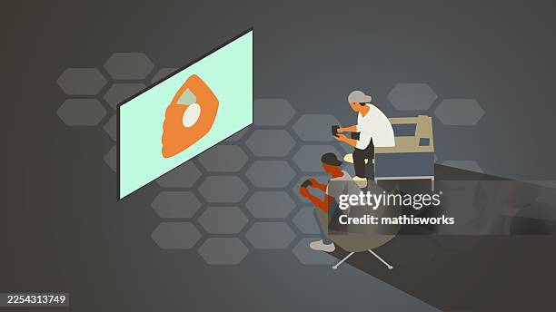 baseball video game - teens playing baseball stock illustrations