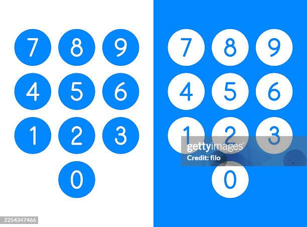 mobile phone number dial pin code password screen entry - entering data computer stock illustrations