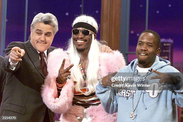 Outkast on "The Tonight Show with Jay Leno" at the NBC Studios in Los Angeles, Ca. Wednesday, Jan. 30, 2002. Photo by Kevin Winter/Getty Images.