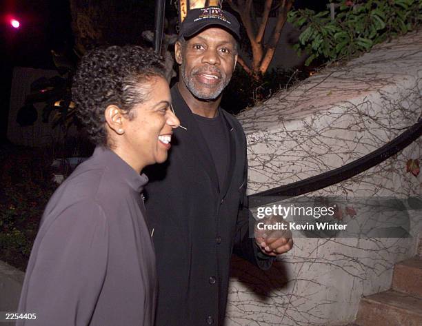 Danny Glover with his wife at the after-party for "The Royal Tenenbaums" at a private residence in the Hollywood Hills in Los Angeles, Ca. Thursday,...