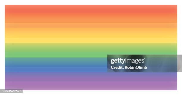 soft pastel rainbow striped background - pride flag background stock illustrations