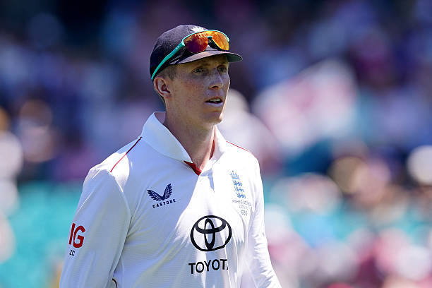England's Zak Crawley looks dejected after match and series defeat on day five of the fifth NRMA Insurance Ashes Series 2025 test at the Sydney...