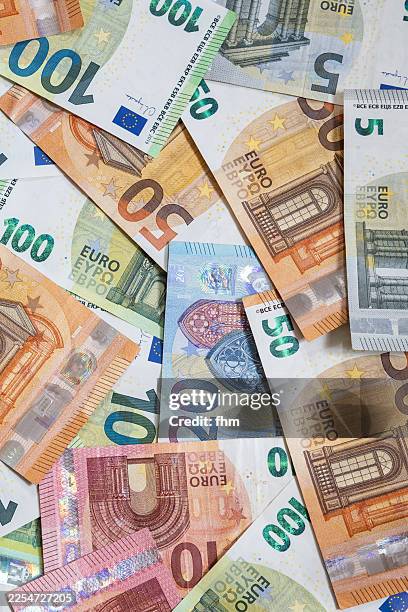 euro currency notes full frame background - euro symbol stock pictures, royalty-free photos & images