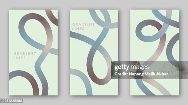 abstract background with wavy gradient lines set for background design - geometric tortoise stock illustrations