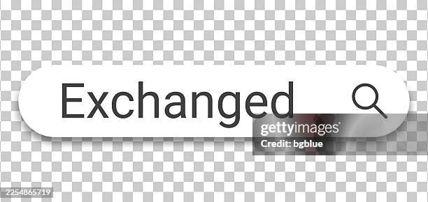 exchanged - search bar on transparent background - electrical box stock illustrations