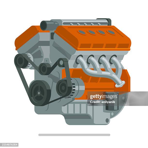 interne verbrennung "motor" - motor stock-grafiken, -clipart, -cartoons und -symbole
