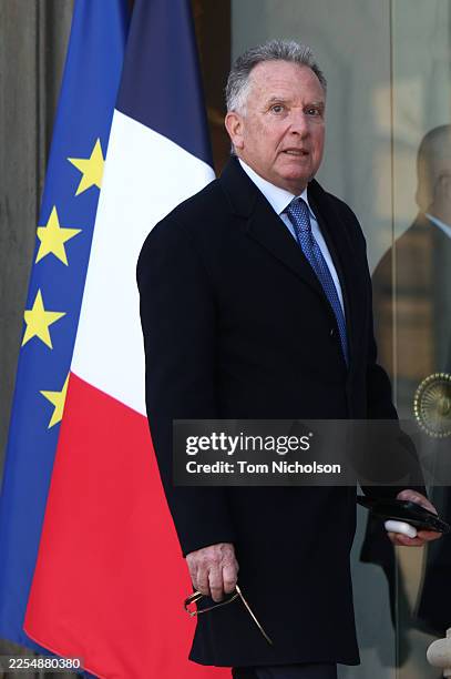 Steve Witkoff, U.S. Special envoy to the Middle East, arrives at the Elysee Palace on January 06, 2026 in Paris, France. Leaders from around 30...