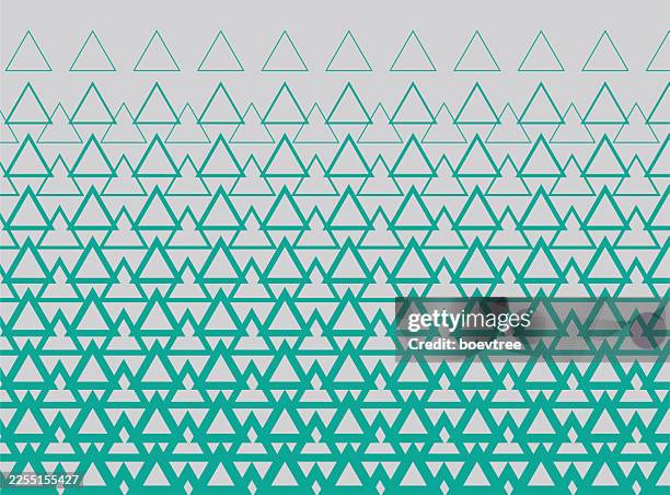 geometric half tone seamless pattern - generative art stock illustrations