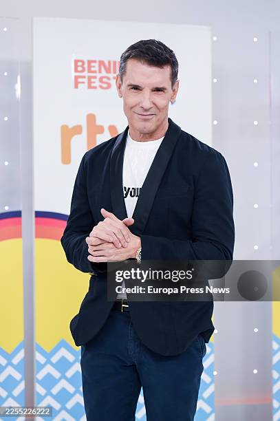 Presenter Jesus Vazquez during a press conference on January 8 in Madrid, Spain. The festival will be held between February 10 and 14 in the Alicante...
