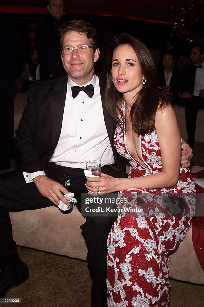 Andie MacDowell and Rhett Hartzog at the In Style/Warner Bros.... News