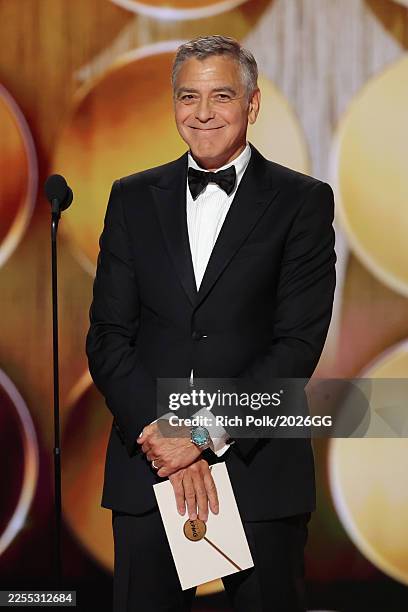 George Clooney at the 83rd Annual Golden Globes held at The Beverly Hilton on January 11, 2026 in Beverly Hills, California.