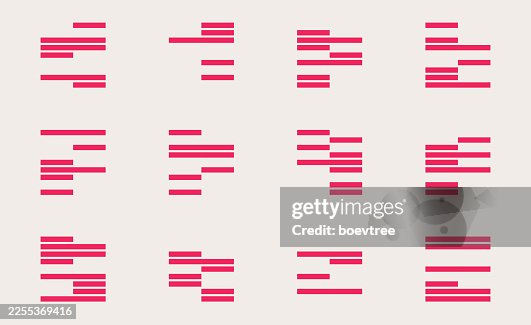 Red stripe style geometric icon set,code concept symbol,geometric design material pattern Red stripe style geometric icon set,code concept symbol,geometric design material pattern