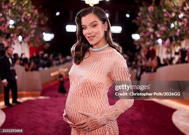 Hailee Steinfeld at the 83rd Annual Golden Globes held at The Beverly Hilton on January 11, 2026 in Beverly Hills, California.