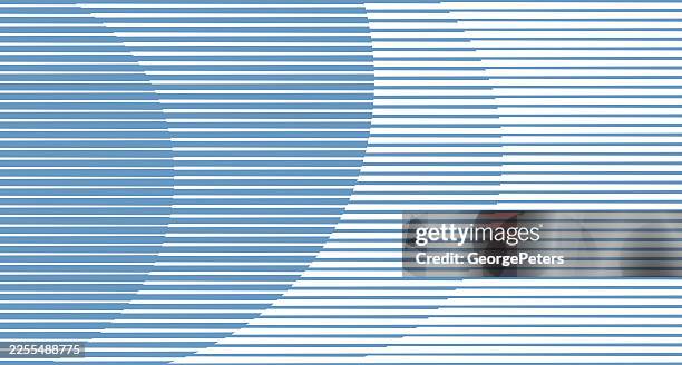 striped abstract background with 3 circles - rounded rectangle infographic stock illustrations