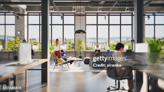 Modern open plan office Modern open plan office