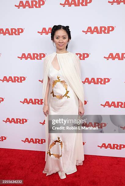 Chloe Zhao attends AARP The Magazine's 24th Annual Movies For Grownups Awards at Beverly Wilshire, A Four Seasons Hotel on January 10, 2026 in...