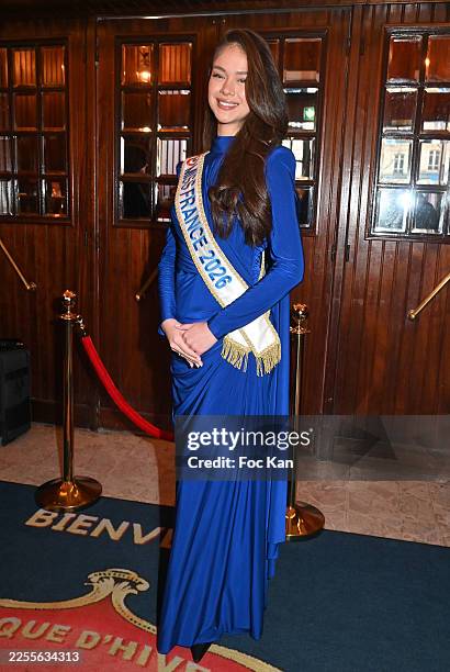 Miss France 2026 Hinaupoko Deveze attends the Performance Of Tempo Show By Cirque d'Hiver Bouglione For 1,600 Hospitalized Children at Cirque...